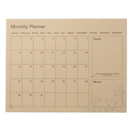  minimalistische maandplanner notitieblok