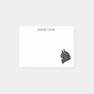 Minimalistische Maine Coon Geometrische Post-it® N Notes