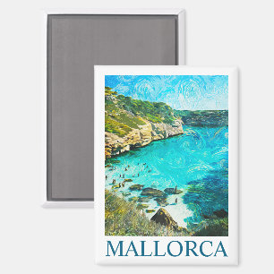 Minimalistische Mallorca Spanje Mediterraan Olie S Magneet