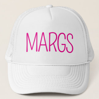 Minimalistische "MARGS" vrijgezellenfeesthoed Trucker Pet