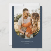 Minimalistische marine boog foto kalender Save the Kaart (Achterkant)