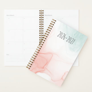 Minimalistische marmeren wasontwerp planner
