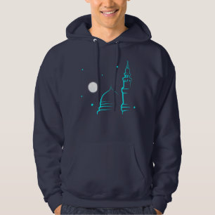 Minimalistische Masjid an-Nabi & Full Moon Hoodie