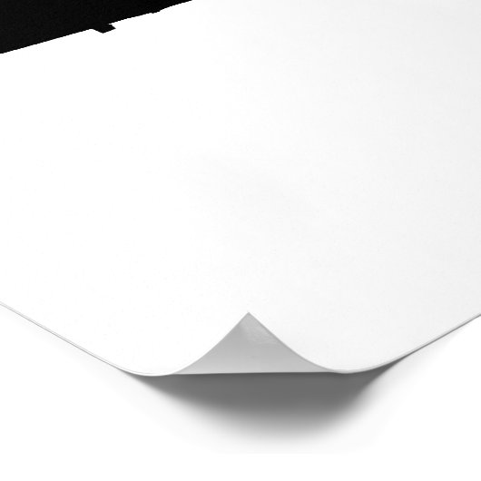 Minimalistische Massachusetts in het zwart Poster (Hoek)