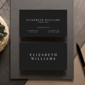 Minimalistische matte Black Professional Visitekaartje