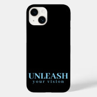Minimalistische Matte Black Unleash Your Vision Qu