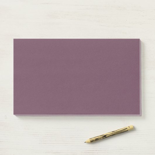 Minimalistische Matte Plum Post-It Notes (Op bureau)