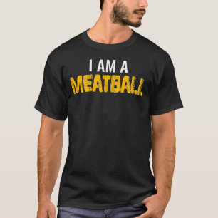 Minimalistische Meatball Italiaanse chef-kok Foodi T-shirt