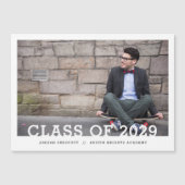 Minimalistische mededeling van het Afstuderen van (Voorkant)