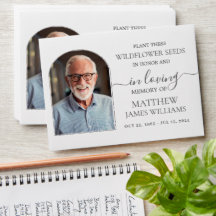 Minimalistische Memorial Funeral Arch Photo Seed P