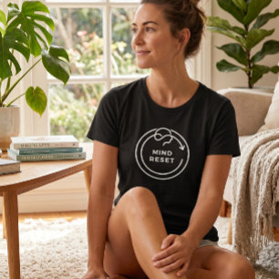 Minimalistische mentale welzijns- en zelfzorg T-sh T-shirt