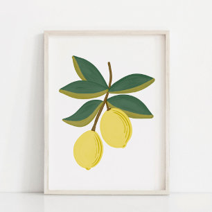 Minimalistische met de hand geschilderde Gouache C Poster
