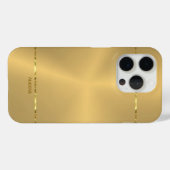 Minimalistische metallic gouden achtergrond Shiny  Case-Mate iPhone Case (Achterkant (horizontaal))