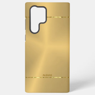 Minimalistische metallic gouden achtergrond Shiny  Samsung Galaxy Hoesje