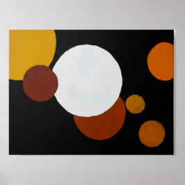 Minimalistische mid-century geometrische kunst poster