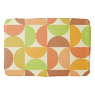 Minimalistische mid-century half-cirkelpatroon badmat