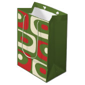 Minimalistische middagkerstavond Abstract Medium Cadeauzakje (Voorkant Gekanteld)