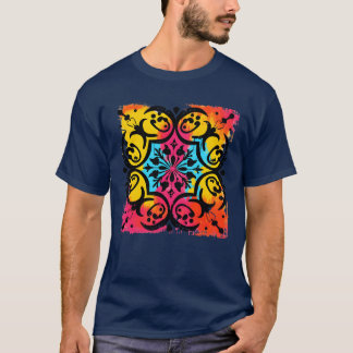 Minimalistische middeleeuwse ornament 90s ee boy t-shirt