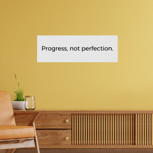 Minimalistische Mindset Wall Art – Vooruitgang bov Poster