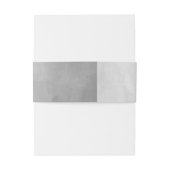 Minimalistische Modern Grey Waterverf Uitnodigingen Wikkel (Achterkant Voorbeeld)
