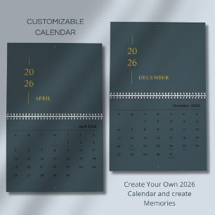 Minimalistische Moderne 2026 Muurkalender Kalender