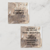 Minimalistische, moderne aannemer vierkante visitekaartje (Voorkant / Achterkant)