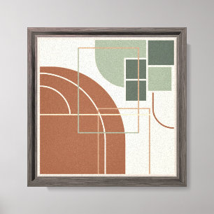 Minimalistische moderne Abstracte geometrische ing Canvas Afdruk