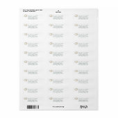 Minimalistische moderne afstudeer retouradres 2026 etiket (Full Sheet)