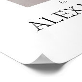 Minimalistische & moderne afstudeerfeest welkom poster (Hoek)