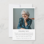 Minimalistische moderne begrafenis bedankkaart (Voorkant)