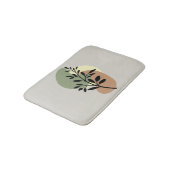 Minimalistische moderne bloemen badmat (Gekanteld)