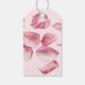 Minimalistische moderne Bloemen en Prosecco Bedank Cadeaulabel (Achterkant)