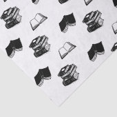 Minimalistische moderne boekenfilosofie tissuepapier (Detail)