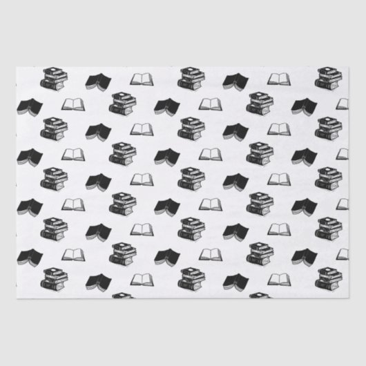 Minimalistische moderne boekenfilosofie tissuepapier (Voorkant)