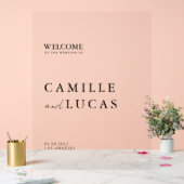 Minimalistische moderne bruiloft Acryl Welkomstbor Acryl Bord (Huwelijk)