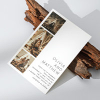 Minimalistische moderne bruiloft | Drie foto's ops