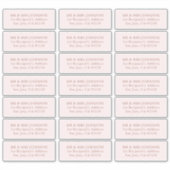 Minimalistische moderne bruiloft gast Adresetikett Sticker (Voorkant)