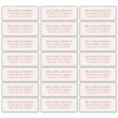 Minimalistische moderne bruiloft gast Adresetikett Sticker (Voorkant)