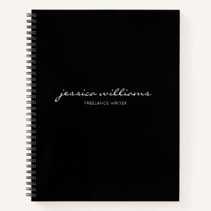 Minimalistische moderne Calligrafie-laptop Notitieboek