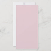 Minimalistische Moderne Champagnetroze Kalender Save The Date (Achterkant)