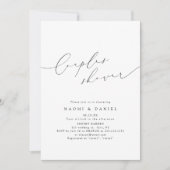 Minimalistische moderne chique script koppels douc kaart (Voorkant)