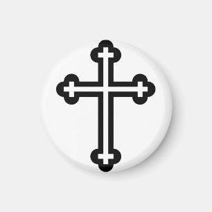 Minimalistische moderne christelijke symboolkunst magneet