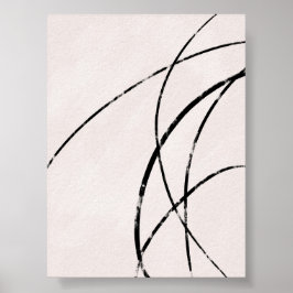 Minimalistische moderne decoratieve muurprint poster