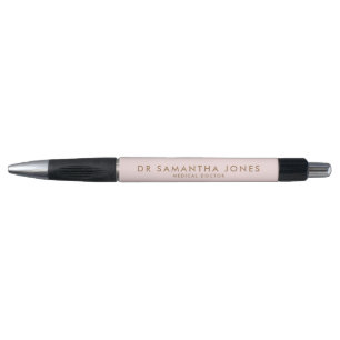 Minimalistische moderne dokter professionele roze pen
