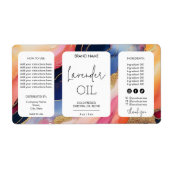 Minimalistische moderne druppelfles Productlabels Etiket (Voorkant)