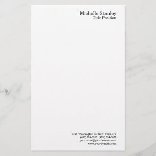 Minimalistische Moderne Eenvoud Briefpapier