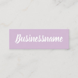 Minimalistische moderne eenvoudige trendy loyalite mini visitekaartje