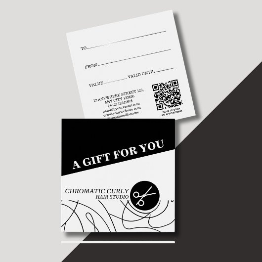 Minimalistische moderne eenvoudige zwart-wit lijn vierkante visitekaartjes