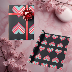 Minimalistische Moderne Elegante Harten Romantisch Cadeaupapier