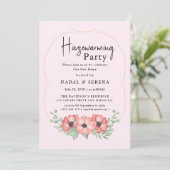 Minimalistische moderne elegante housewarming part kaart (Staand voorkant)